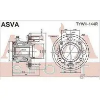Ступица колеса ASVA 1269727519 TYWH-144R LS2J 7 - Изображение 2