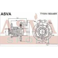 Ступица колеса ASVA TYWH-190A48R R 89SL2L 1269727521 - Изображение 2
