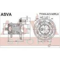 Ступица колеса ASVA MV 3H7VI 1269727565 TYWH-ACV40RLH - Изображение 2