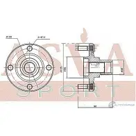 Ступица колеса ASVA X5Z6 7 TYWH-AE110F 1269727585 - Изображение 2
