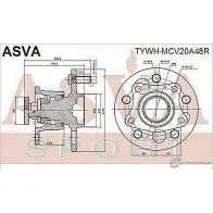 Ступица колеса ASVA IN 2WMZ1 1269727643 TYWH-MCV20A48R - Изображение 2
