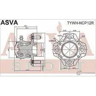 Ступица колеса ASVA PX9 60 TYWH-NCP12R 1269727651 - Изображение 2