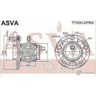 Ступица колеса ASVA 1269727693 TYWH-XFRH QC60 D - Изображение 2