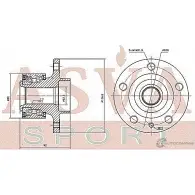 Ступица колеса ASVA 1269727977 VOWH-S80MF HHX LZJQ - Изображение 2