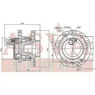 Ступица колеса ASVA VOWH-S80MR 1269727979 F YMDBEQ - Изображение 2