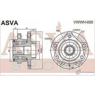 Ступица колеса ASVA VWWH-003 2PU X4PT 1269728933 - Изображение 2