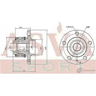 Ступица колеса ASVA VJN BDNL 1269728951 VWWH-6RF - Изображение 2