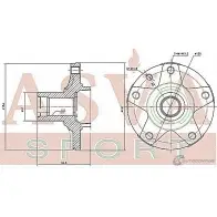 Ступица колеса ASVA VWWH-7L 97 0PH 1269728959 - Изображение 2