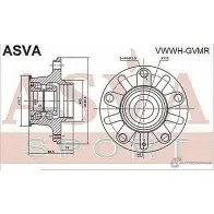 Ступица колеса ASVA HY8 EGQ VWWH-GVMR 1269728997 - Изображение 2