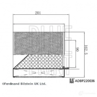 Воздушный фильтр BLUE PRINT ADBP220036 Q5 UOI 1438189054 - Изображение 4