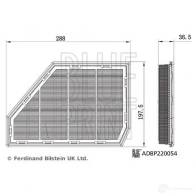 Воздушный фильтр BLUE PRINT 1438189126 ADBP220054 OG 950 - Изображение 4