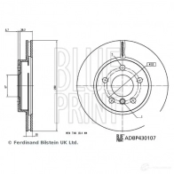 Тормозной диск BLUE PRINT ADBP430107 Bmw I3 (I01) 1 Хэтчбек 0.6 s Range Extender 184 л.с. 2017 – 2025 S8EU 5