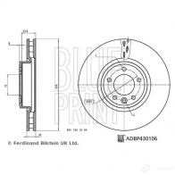 Тормозной диск BLUE PRINT Land Rover Range Rover 4 (L405) Внедорожник 3.0 D Hybrid 4x4 340 л.с. 2013 – 2024 RBW4 M ADBP430106