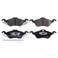 Тормозные колодки дисковые, комплект BLUE PRINT 5057746068806 1OOO SU ADF124217 1424502278 - Изображение 2