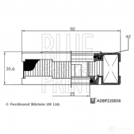 Клапан картерных газов BLUE PRINT MFVFR LT ADBP220056 1438767157 - Изображение 4