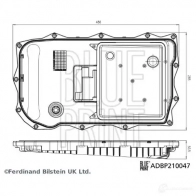 Фильтр АКПП BLUE PRINT UOL Z8B ADBP210047 1438871989 - Изображение 3