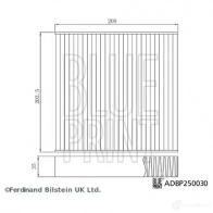 Салонный фильтр BLUE PRINT 040UE N 1439062269 ADBP250030 - Изображение 4