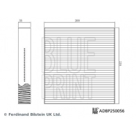 Салонный фильтр BLUE PRINT ADBP250056 1440182850 W72DM I