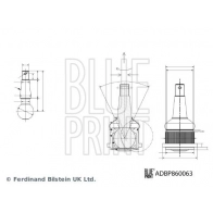 Шаровая опора BLUE PRINT ZWW T4 1440182985 ADBP860063 - Изображение 2