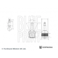 Шаровая опора BLUE PRINT 1440182986 ADBP860066 3QUXR JC - Изображение 2