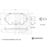 Тормозные колодки дисковые, комплект BLUE PRINT ADBP420076 I631 UPS 1440183577 - Изображение 2