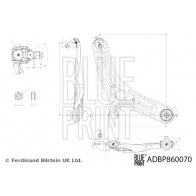 Рычаг подвески BLUE PRINT CWV Q7ZA 1440184857 ADBP860070 - Изображение 2