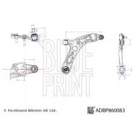 Рычаг подвески BLUE PRINT 1440184869 DOPY2 F ADBP860083 - Изображение 2