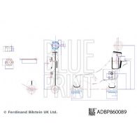 Рычаг подвески BLUE PRINT K YW67 1440184873 ADBP860089 - Изображение 3