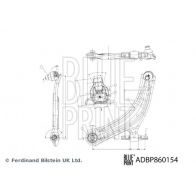 Рычаг подвески BLUE PRINT A G8FSF ADBP860154 Nissan X-Trail (T32) 3 Кроссовер 2.0 (T32) 144 л.с. 2014 – 2025