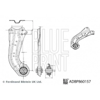 Рычаг подвески BLUE PRINT SOKR2 EE Toyota C-HR (X10) 1 2016 – 2020 ADBP860157