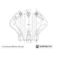 Рычаг подвески BLUE PRINT ADBP860165 J89 C5 1440184936