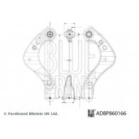 Рычаг подвески BLUE PRINT Toyota C-HR (X10) 1 2016 – 2020 ADBP860166 WAS5I U9