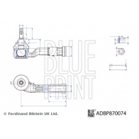 Рулевой наконечник BLUE PRINT T5PH Y 1440184176 ADBP870074