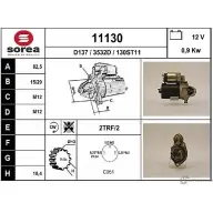 Стартер EAI Audi 80 (B3) 3 Седан 1.4 65 л.с. 1986 – 1988 130ST11 111 30 11130