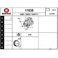 Стартер EAI 2795603 11 638 11638 3892D