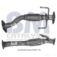 Выхлопная труба глушителя BM CATALYSTS Hyundai Getz (TB) 1 Хэтчбек 1.5 CRDi GLS 110 л.с. 2005 – 2009 5052746079852 bm50176 HO 308WB
