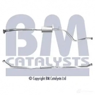 Выхлопная труба глушителя BM CATALYSTS bm70579 Peugeot 306 1 (7B, N3, N5) Седан 1.9 SRDT 90 л.с. 1994 – 2001 5052746088885 X IA2MO