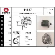 Стартер EAI Ford Focus 1 Универсал 1.8 16V 115 л.с. 1999 – 2004 11687 116 87 3939D