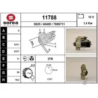 Стартер EAI Renault Espace (JE0) 3 Минивэн 3.0 V6 24V (JE0G. JE0R) 190 л.с. 1998 – 2002 11788 11 788 4040D