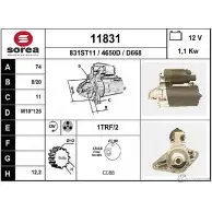 Стартер EAI 118 31 4650D 11831 Toyota Avensis (T220) 1 Универсал 1.6 (AT220) 101 л.с. 1997 – 2000