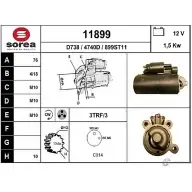 Стартер EAI 4740D Ford Maverick 2 (TM) Внедорожник 2.0 16V 124 л.с. 2001 – 2025 118 99 11899