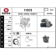 Стартер EAI 11915 1 1915 4767D Renault Espace (JK0) 4 Минивэн 2.0 Turbo (JK0A. JK0B. JK0N) 163 л.с. 2002 – 2024