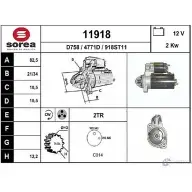Стартер EAI 11918 4771D 119 18 Opel Frontera