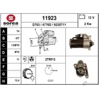 Стартер EAI 4776D 11923 11 923 Opel Vivaro (A) 1 Грузовик 2.5 CDTI 146 л.с. 2006 – 2024