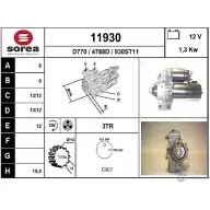 Стартер EAI Peugeot 406 1 (8E, 8F) Универсал 3.0 V6 207 л.с. 2000 – 2004 4788D 11930 119 30