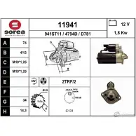 Стартер EAI 11941 Toyota Corolla (E120) 9 Седан 2.0 D 4D (CDE120) 90 л.с. 2002 – 2006 1 1941 4794D