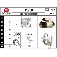 Стартер EAI 11960 11 960 4813D Renault Laguna (KG) 2 Универсал 1.9 dCI (KG0E) 105 л.с. 2001 – 2005