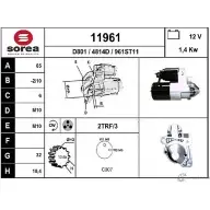 Стартер EAI 11961 Nissan Almera (N16) 2 Седан 1.5 dCi 82 л.с. 2003 – 2006 119 61 4814D