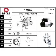 Стартер EAI 4815D Nissan Almera (N16) 2 Седан 1.5 dCi 82 л.с. 2003 – 2006 11962 11 962