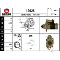 Стартер EAI Nissan X-Trail (T30) 1 Кроссовер 2.2 dCi 4x4 136 л.с. 2003 – 2013 12028 12028 028S T21